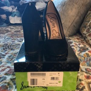 Black Sam Edelman block heels